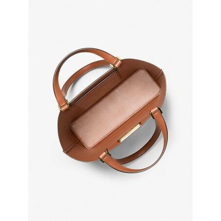 Borsa a Spalla Michael Kors Kelli Marrone 30 x 27 x 9 cm