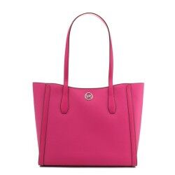 Borsa a Spalla Michael Kors Leida Rosa 34 x 29 x 12 cm