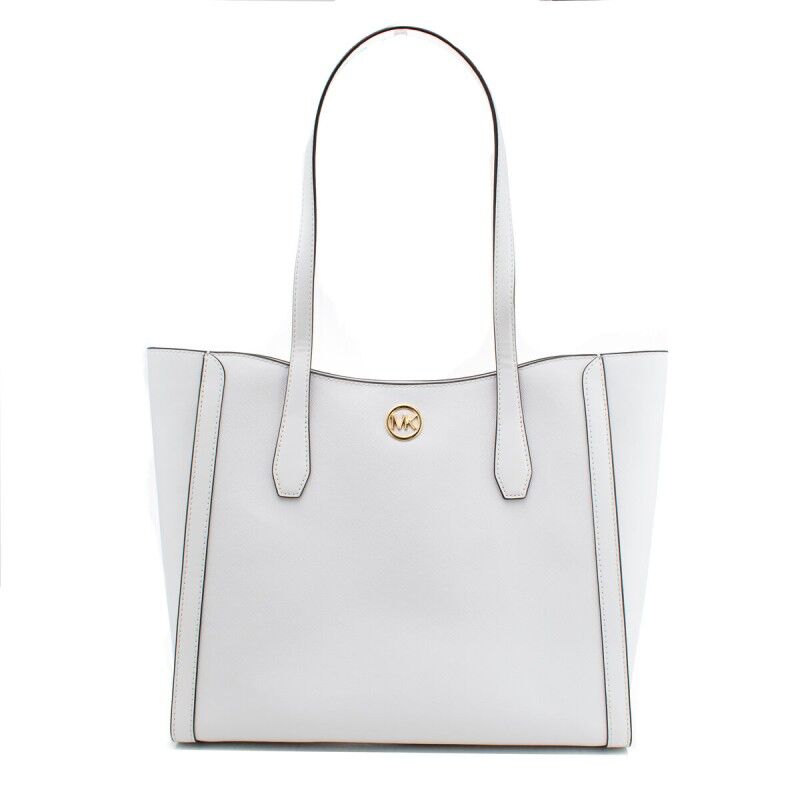 Borsa a Spalla Michael Kors Leida Bianco 34 x 29 x 12 cm Borsa a Spalla Michael Kors Leida Bianco 34 x 29 x 12 cm