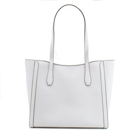 Borsa a Spalla Michael Kors Leida Bianco 34 x 29 x 12 cm