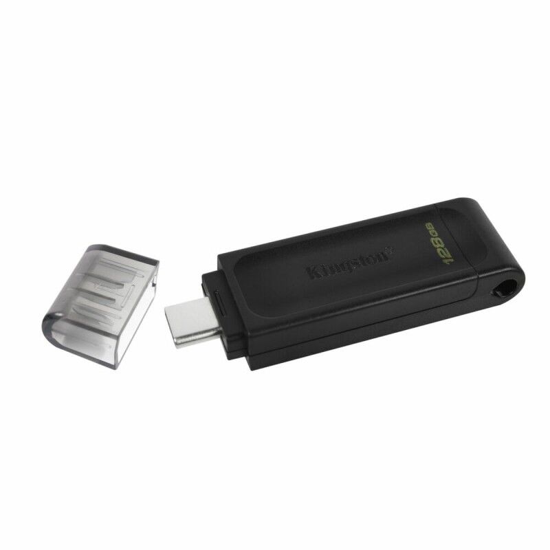 Memoria USB Kingston DT70/128GB usb c Nero 128 GB Memoria USB Kingston DT70/128GB usb c Nero 128 GB