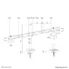 Supporto da Tavolo per Schermo Neomounts DS60-600BL2 10" 32"