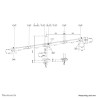 Supporto da Tavolo per Schermo Neomounts DS60-600BL3 10" 27"