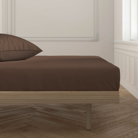 Lenzuolo con angoli aderenti Happy Home Marrone Piazza e mezza