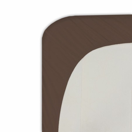 Lenzuolo con angoli aderenti Happy Home Marrone Piazza e mezza