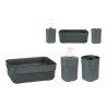 Set da Bagno Berilo Antracite Plastica