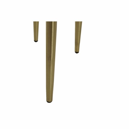 Set di 3 Tavolini DKD Home Decor Bianco Nero Verde Dorato 68 x 46,5 x 53 cm