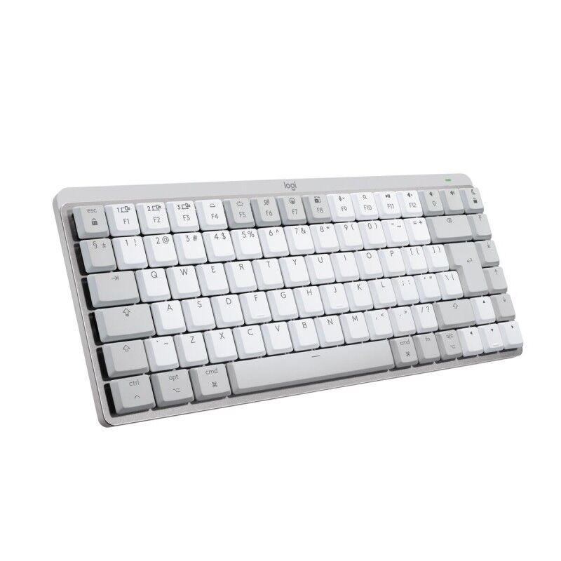 Tastiera Wireless Logitech 920-010799 Bianco Qwerty in Spagnolo QWERTY Qwerty US Inglese EEUU Tastiera Wireless Logitech 920-010799 Bianco Qwerty in Spagnolo QWERTY Qwerty US Inglese EEUU