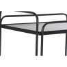 Carrello da Portata DKD Home Decor Nero Metallo Cristallo 60,5 x 40,5 x 75,5 cm