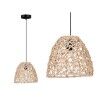 Lampadario Naturale Rattan Conica 25 x 21 x 25 cm (2 Unità)