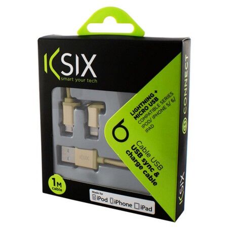 Cavo da USB a Micro USB e Lightning KSIX