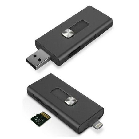 Lettore di Schede KSIX Micro SD Nero