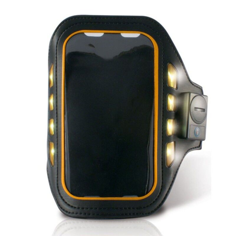 Braccialetto Sportivo con LED KSIX 4" Nero Neoprene Braccialetto Sportivo con LED KSIX 4" Nero Neoprene
