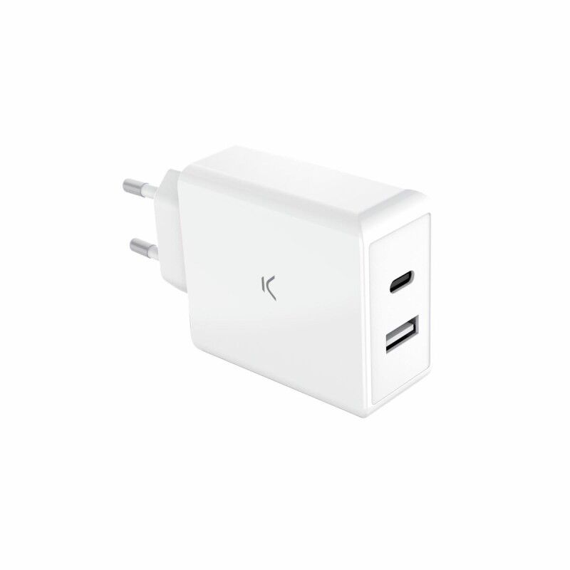 Caricabatterie da Parete KSIX Bianco 65 W Caricabatterie da Parete KSIX Bianco 65 W
