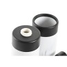 Set da Bagno DKD Home Decor Bianco Nero Bianco/Nero Metallo Resina Moderno 7,2 x 7,2 x 16,4 cm