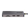 Hub USB Startech 120B-USBC-MULTIPORT Grigio 15 W