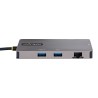 Hub USB Startech 120B-USBC-MULTIPORT Grigio 15 W