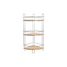 Scaffale da Bagno DKD Home Decor Bambù Alluminio Metallo cromato inossidabile Naturale 19,5 x 19,5 x 47 cm