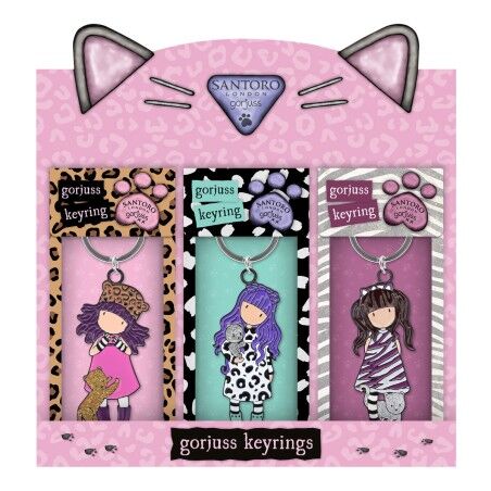 Portachiavi Gorjuss Purrrrrfect love 12 Pezzi