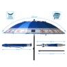 Ombrellone Azzurro Ø 220 cm SPF50+ Ancora
