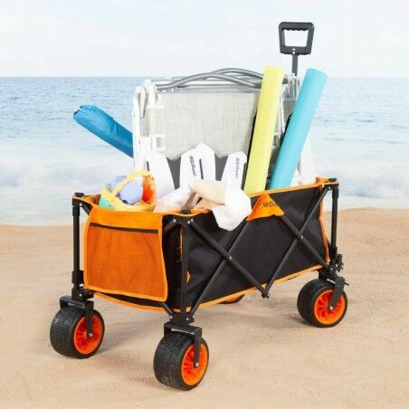 Carrello Multiuso Aktive Arancio 86 x 44 x 53 cm Pieghevole Spiaggia