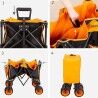 Carrello Multiuso Aktive Arancio 86 x 44 x 53 cm Pieghevole Spiaggia