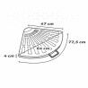Base per Ombrellone Aktive Nero 12 kg Alluminio Poliresina 47 x 64 x 4 cm