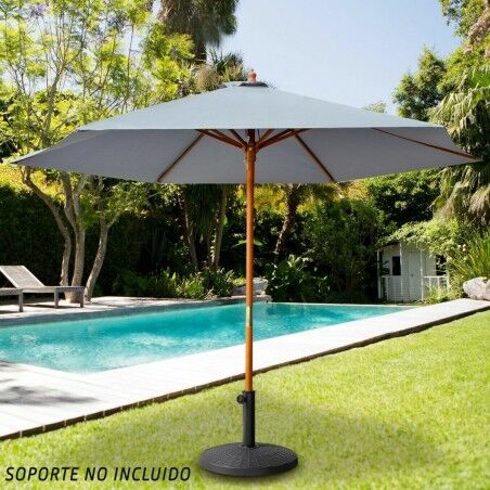 Ombrellone Aktive Grigio Ø 4,8 cm 300 cm Legno
