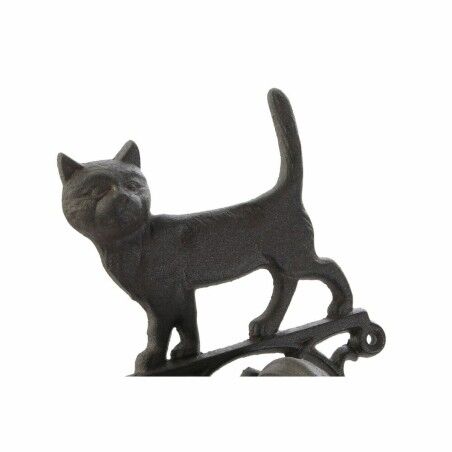 Cappa decorativa DKD Home Decor Marrone Marrone scuro Corda Ferro Gatto Cane 14 x 15 x 24 cm (2 Unità)