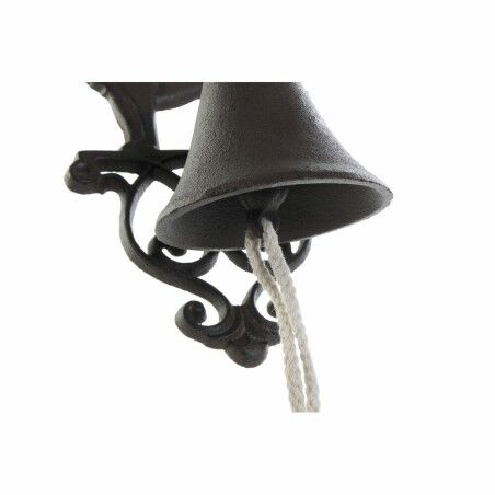 Cappa decorativa DKD Home Decor Marrone Marrone scuro Corda Ferro Gatto Cane 14 x 15 x 24 cm (2 Unità)