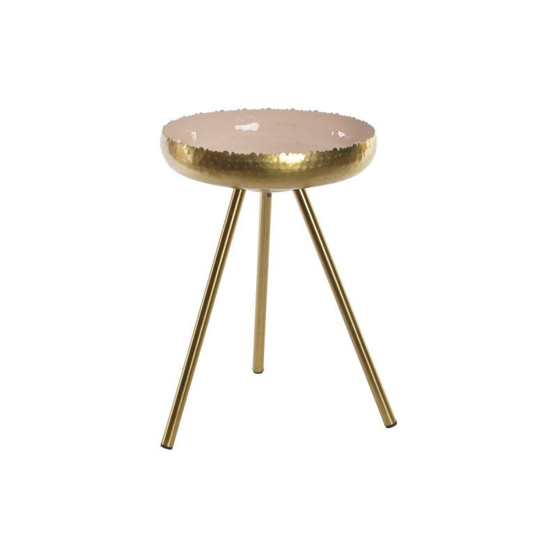 Tavolo aggiuntivo DKD Home Decor Rosa Dorato Alluminio Laccato (43 x 43 x 61 cm) Tavolo aggiuntivo DKD Home Decor Rosa Dorato Alluminio Laccato (43 x 43 x 61 cm)