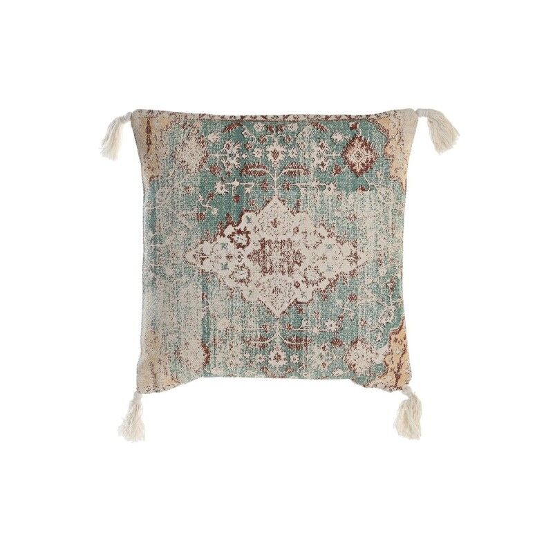 Cuscino DKD Home Decor Fez Azzurro 45 x 10 x 45 cm Frange Cuscino DKD Home Decor Fez Azzurro 45 x 10 x 45 cm Frange