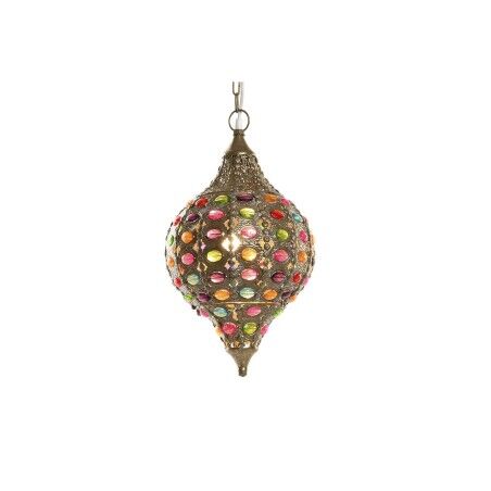 Lampadario DKD Home Decor Dorato Metallo Multicolore 40 W 50 W 24 x 24 x 42 cm