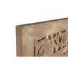 Testiera del Letto Home ESPRIT Dorato Naturale Legno MDF 180 x 3,5 x 180 cm