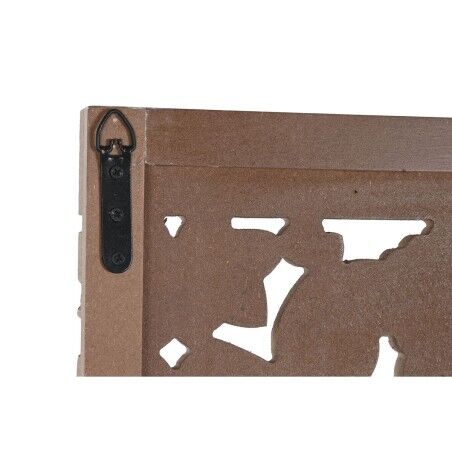 Testiera del Letto Home ESPRIT Dorato Naturale Legno MDF 180 x 3,5 x 180 cm