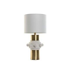 Lampada da tavolo Home ESPRIT Bianco Dorato 50 W 220 V