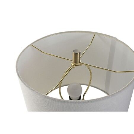Lampada da tavolo Home ESPRIT Bianco Dorato 50 W 220 V