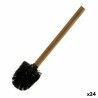 Scopino per il Bagno Berilo BAMBOO BLACK Marrone Nero Bambù 8 x 35,5 x 8 cm (24 Unità)