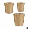 Set di Vasi Ibergarden LINCE PQ - TOPO Beige Argilla (6 Unità)