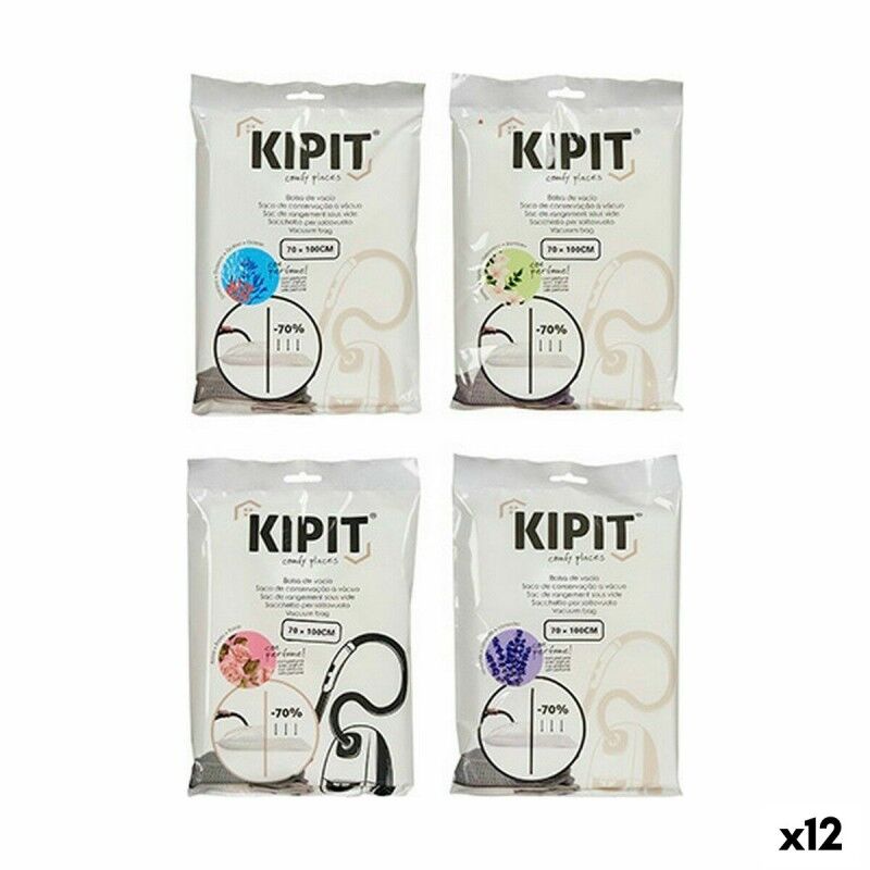 Sacchetti sottovuoto Kipit 54210 Trasparente Plastica 70 x 100 cm (12 Unità) Sacchetti sottovuoto Kipit 54210 Trasparente Plastica 70 x 100 cm (12 Unità)