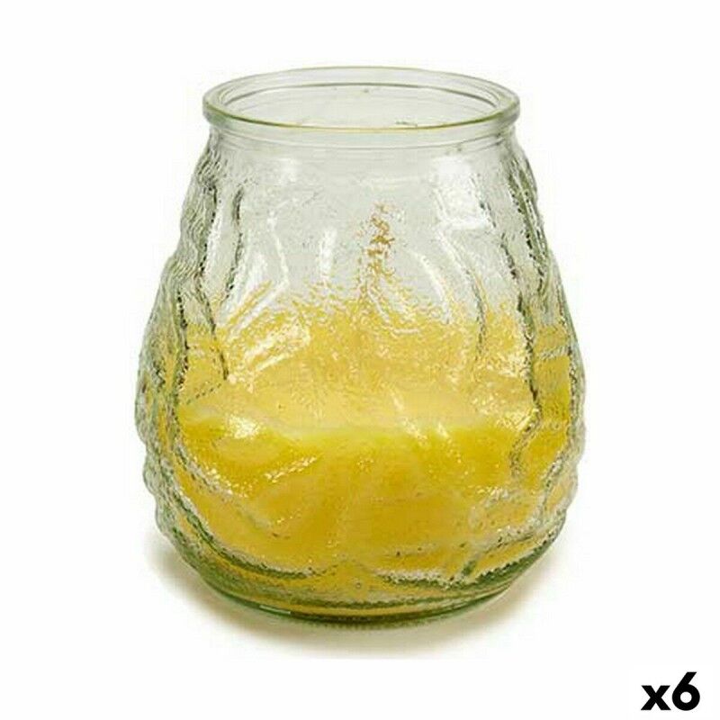 Candela Profumata Ibergarden CHWJ-9898MT Giallo Trasparente Vetro Paraffina Citronella 9 x 9,5 x 9 cm (6 Unità) Candela Profumata Ibergarden CHWJ-9898MT Giallo Trasparente Vetro Paraffina Citronella 9 x 9,5 x 9 cm (6 Unità)