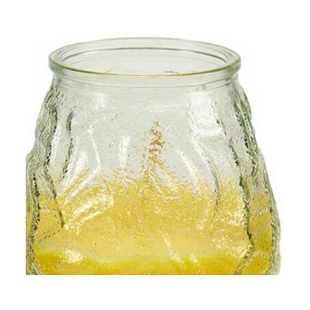 Candela Profumata Ibergarden CHWJ-9898MT Giallo Trasparente Vetro Paraffina Citronella 9 x 9,5 x 9 cm (6 Unità)