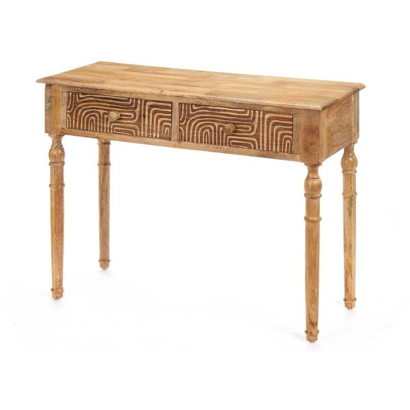 Ingresso con 2 Cassetti Gift Decor 40 Marrone 98 x 77 x 42 cm Curva Ingresso con 2 Cassetti Gift Decor 40 Marrone 98 x 77 x 42 cm Curva