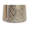 Vaso Home ESPRIT Bianco Dorato Metallo Moderno 24,5 X 24,5 X 66 cm