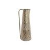 Vaso Home ESPRIT Bianco Dorato Metallo Moderno 19,5 X 19,5 X 53 cm