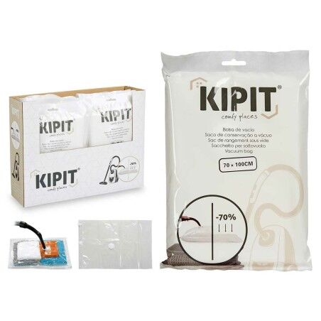 Sacchetti sottovuoto Kipit 54205 Trasparente Plastica 20 x 30 x 3 cm 70 x 100 cm (12 Unità)