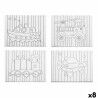 Tela Pincello 29100261 Legno Stoffa 8 Unità