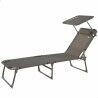 Lettino Colorbaby Pieghevole Ombrellone Grigio 193 x 53 x 30 cm