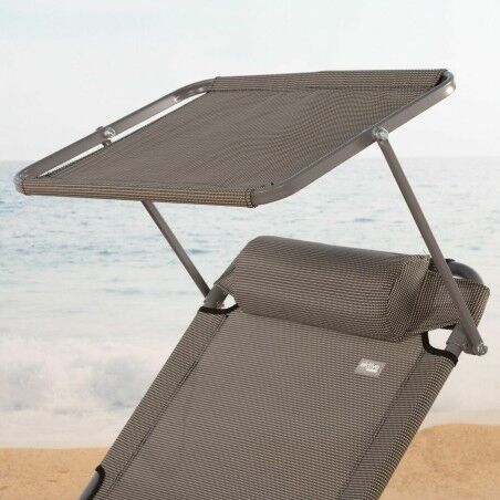 Lettino Colorbaby Pieghevole Ombrellone Grigio 193 x 53 x 30 cm