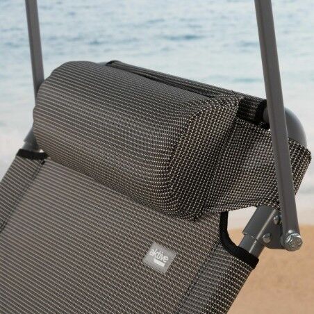 Lettino Colorbaby Pieghevole Ombrellone Grigio 193 x 53 x 30 cm